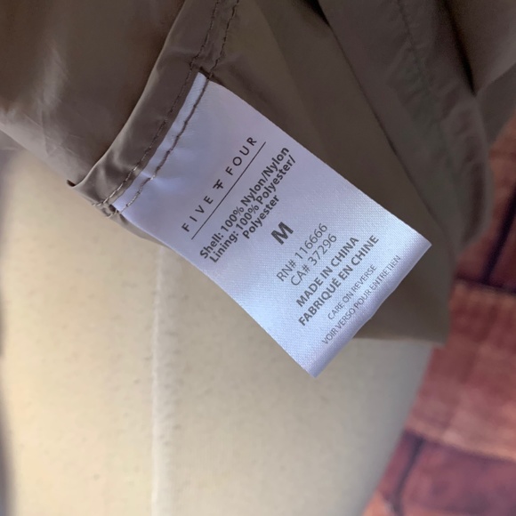 FINAL $ FIVE FOUR WIND PROOF TAN UTILITY JACKET - Picture 8 of 8